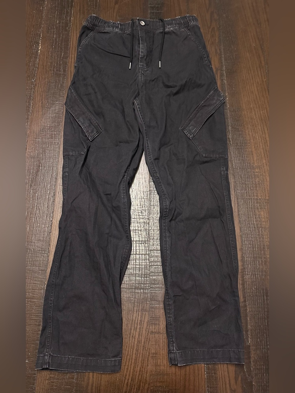 Nike Air Jordan Washed Black Essentials Cargo Utility Pants Men’s Size Small